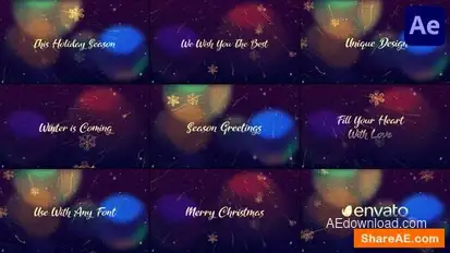 Christmas Magic for After Effects Openers template preview