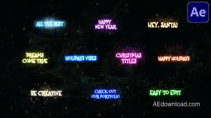 Christmas Magic Titles | After Effects Titles template preview
