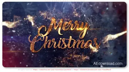 Christmas Magic Wishes Titles template preview