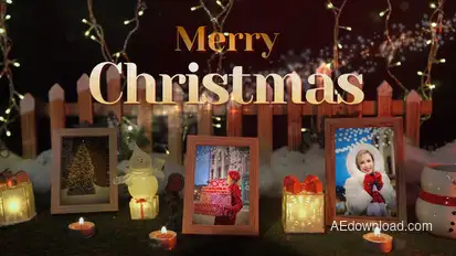 Christmas Memories Slideshow Video Displays template preview