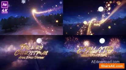 Christmas NewYear Intro Opener Openers template preview
