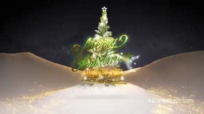 Christmas Night Logo Stings template preview