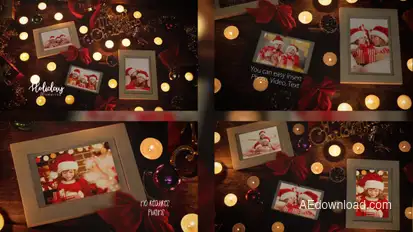 Christmas Night Photo Frame Video Displays template preview