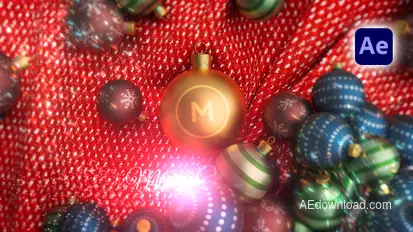 Christmas Ornament Logo Reveal Logo Stings template preview