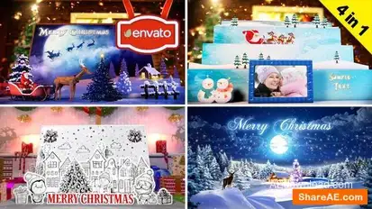 Christmas pack (4 in 1) Openers template preview