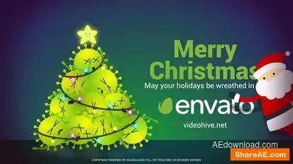 Christmas Pandemic Logo Stings template preview