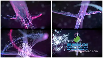 Christmas Particles Logo Stings template preview