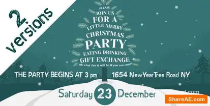 Christmas Party Invitation Openers template preview