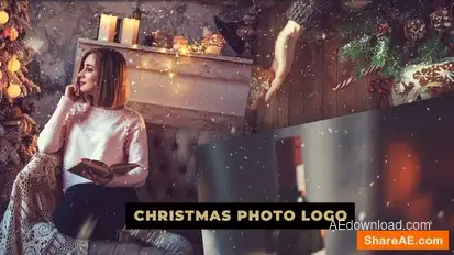 Christmas Photo Logo Openers template preview