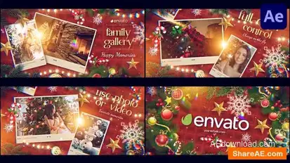 Christmas Photo Slideshow for After Effects Openers template preview