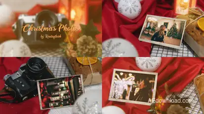 Christmas Photos Video Displays template preview