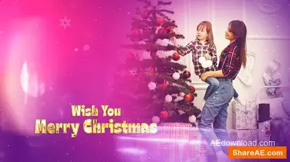 Christmas Photos Slideshow Openers template preview