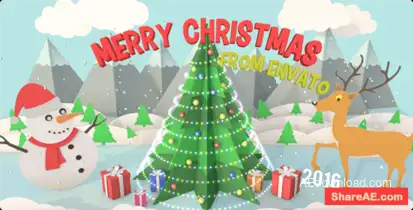 Christmas Pop-Up Card Openers template preview