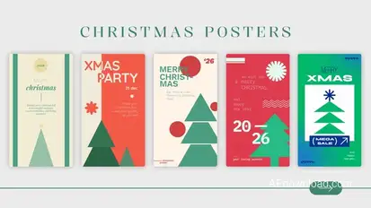 Christmas Posters Product Promo template preview