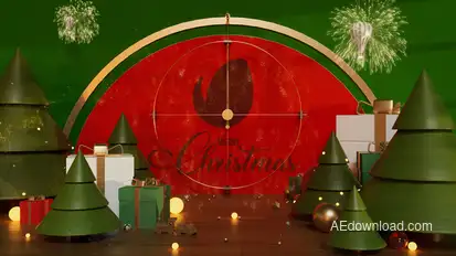 Red Room Christmas Logo broadcast-packages template preview