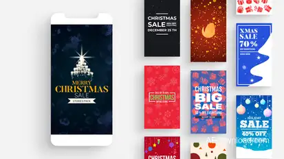 Christmas Sale - Instagram Stories broadcast-packages template preview