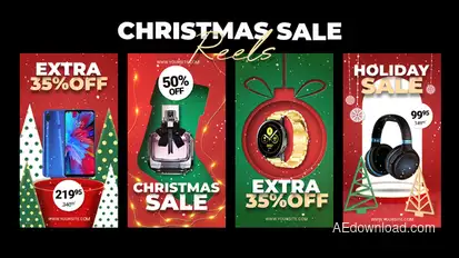 Christmas Sale Reels broadcast-packages template preview