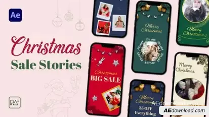 Christmas Sale Stories For After Effects Openers template preview