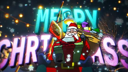 Christmas Santa intro Openers template preview