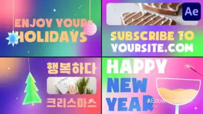 Christmas Slides | After Effects Openers template preview