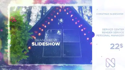 Christmas Slideshow Video Displays template preview