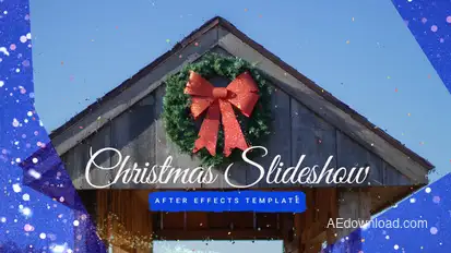 Christmas Slideshow Video Displays template preview