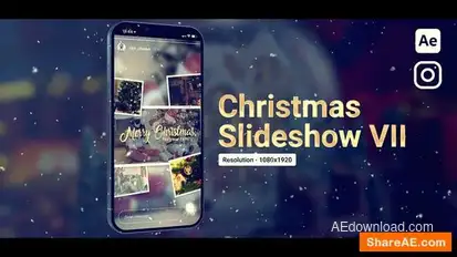 Christmas Slideshow Vertical Openers template preview