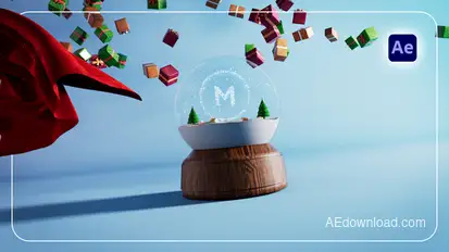 Christmas Snow Globe Logo Logo Stings template preview