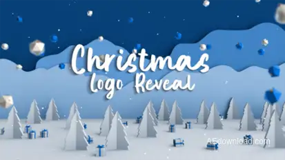 Christmas Snow Logo Reveal Logo Stings template preview