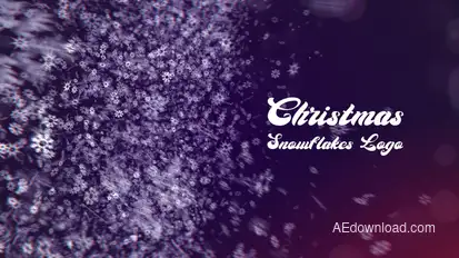 Christmas Snowflakes Logo | After Effects Openers template preview