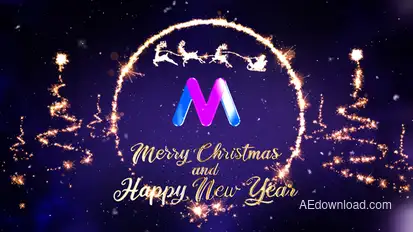 Christmas Sparklers Logo Stings template preview