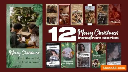 Christmas Stories 12 in 1 Openers template preview