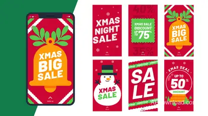 Christmas Stories 9 in 1 Product Promo template preview