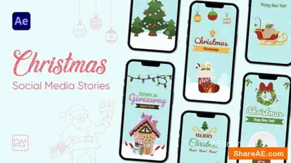 Christmas Stories For After Effects Openers template preview