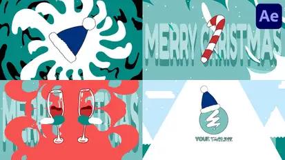 Christmas Stuff Morphing Logo | After Effects Logo Stings template preview