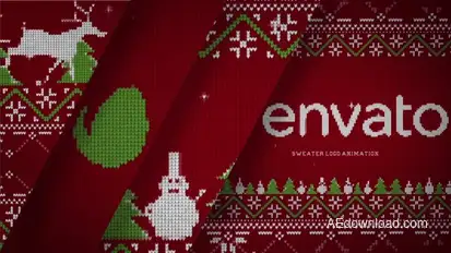 Christmas Sweater Logo Logo Stings template preview