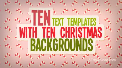 Christmas Text And Backgrounds Titles template preview