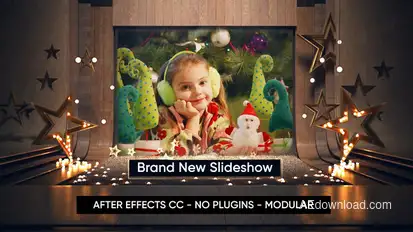 Christmas Theatre Slideshow Video Displays template preview