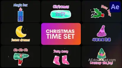 Christmas Time Set | After Effects Titles template preview