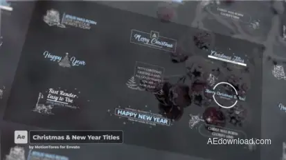 Christmas Titles Titles template preview