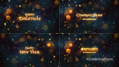 Christmas Titles Titles template preview