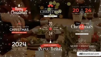 Christmas Titles Titles template preview