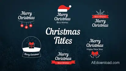 Christmas Titles Titles template preview