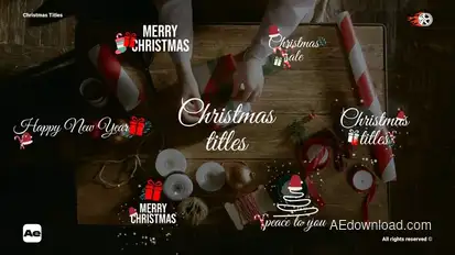 Christmas Titles Titles template preview