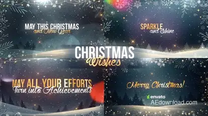Christmas Titles - Wishes and Greetings Titles template preview