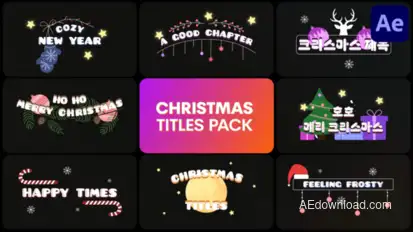 Christmas Titles | After Effects Titles template preview