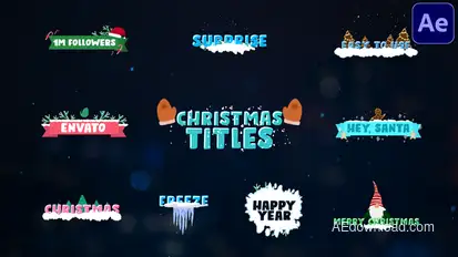 Christmas Titles | After Effects Titles template preview