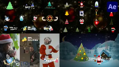 Christmas Titles And Animations for After Effects Titles template preview