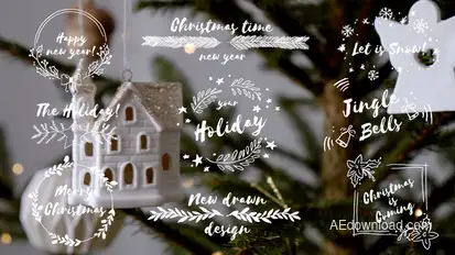 Christmas Titles Pack Titles template preview