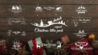 Christmas Titles Pack / AE Titles template preview